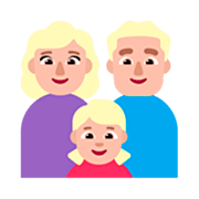 👩🏼‍👨🏼‍👧🏼 Emoji Familia - Mujer, Hombre, Niña: Tono De Piel Claro Medio en Microsoft Windows 11 22H2.