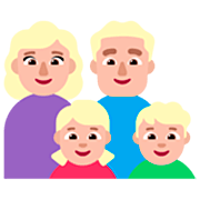 👩🏼‍👨🏼‍👧🏼‍👦🏼 Emoji Familia - Mujer, Hombre, Niña, Niño: Tono De Piel Claro Medio en Microsoft Windows 11 22H2.