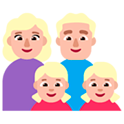 👩🏼‍👨🏼‍👧🏼‍👧🏼 Emoji Familie - Frau, Mann, Mädchen, Mädchen: mittelhelle Hautfarbe Microsoft Windows 11 22H2.
