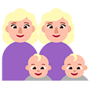 👩🏼‍👩🏼‍👶🏼‍👶🏼 Emoji Familie - Frau, Frau, Baby, Baby: mittelhelle Hautfarbe Microsoft Windows 11 22H2.