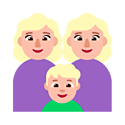Emoji 👩🏼‍👩🏼‍👦🏼 Famiglia - Donna, Donna, Bambino: Carnagione Abbastanza Chiara su Microsoft Windows 11 22H2.