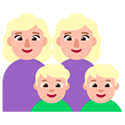 Émoji 👩🏼‍👩🏼‍👦🏼‍👦🏼 Famille - Femme, Femme, Garçon, Garçon: Peau Moyennement Claire sur Microsoft Windows 11 22H2.