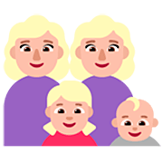 👩🏼‍👩🏼‍👧🏼‍👶🏼 Emoji Familia - Mujer, Mujer, Niña, Bebé: Tono De Piel Claro Medio en Microsoft Windows 11 22H2.