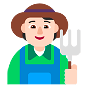 Emoji 🧑🏻‍🌾 Agricoltore: Carnagione Chiara su Microsoft Windows 11 22H2.