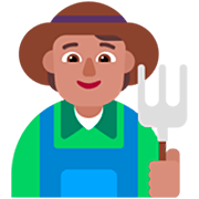 Emoji 🧑🏽‍🌾 Agricoltore: Carnagione Olivastra su Microsoft Windows 11 22H2.