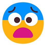 Emoji 😨 Faccina Impaurita su Microsoft Windows 11 22H2.