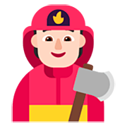 Emoji 🧑🏻‍🚒 Pompiere: Carnagione Chiara su Microsoft Windows 11 22H2.