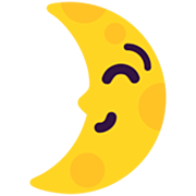 🌛 Emoji Rosto Da Lua De Quarto Crescente na Microsoft Windows 11 22H2.