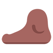 🦶🏾 Emoji Fuß: mitteldunkle Hautfarbe Microsoft Windows 11 22H2.