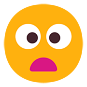 😦 Emoji Rosto Franzido Com Boca Aberta na Microsoft Windows 11 22H2.