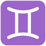 Emoji ♊ Segno Zodiacale Dei Gemelli su Microsoft Windows 11 22H2.