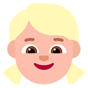 👧🏼 Emoji Niña: Tono De Piel Claro Medio en Microsoft Windows 11 22H2.