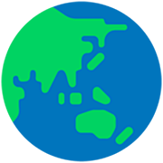 🌏 Emoji Globus mit Asien und Australien Microsoft Windows 11 22H2.