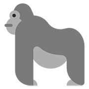 🦍 Emoji Gorila en Microsoft Windows 11 22H2.