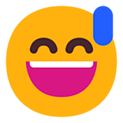 😅 Emoji Cara Sonriendo Con Sudor Frío en Microsoft Windows 11 22H2.