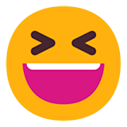 😆 Emoji Rosto Risonho Com Olhos Semicerrados na Microsoft Windows 11 22H2.