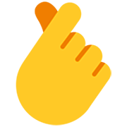 🫰 Emoji Mano Con El Dedo Índice Y El Pulgar Cruzados en Microsoft Windows 11 22H2.