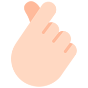 🫰🏻 Emoji Mano Con El Dedo Índice Y El Pulgar Cruzados: Tono De Piel Claro en Microsoft Windows 11 22H2.