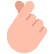 🫰🏼 Emoji Mano Con El Dedo Índice Y El Pulgar Cruzados: Tono De Piel Claro Medio en Microsoft Windows 11 22H2.