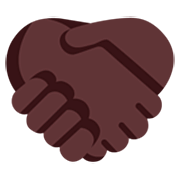 🤝🏿 Emoji Handschlag, dunkle Hautfarbe Microsoft Windows 11 22H2.