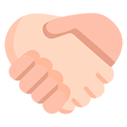 🫱🏻‍🫲🏼 Emoji Handschlag: helle Hautfarbe, mittelhelle Hautfarbe Microsoft Windows 11 22H2.