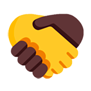 🫱‍🫲🏿 Emoji Handschlag: Keine Hautfarbe, Dunkle Hautfarbe Microsoft Windows 11 22H2.