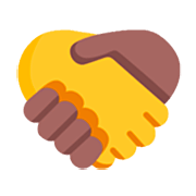Emoji 🫱‍🫲🏾 Stretta Di Mano: Nessun Colore Della Pelle, Medium Carnagione Scura su Microsoft Windows 11 22H2.