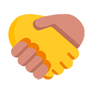 🫱‍🫲🏽 Emoji Handschlag: Keine Hautfarbe, Medium Teint Microsoft Windows 11 22H2.
