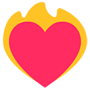 ❤️‍🔥 Emoji Corazón en el fuego en Microsoft Windows 11 22H2.