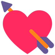 💘 Emoji Coração Com Flecha na Microsoft Windows 11 22H2.