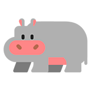 🦛 Emoji Hipopótamo en Microsoft Windows 11 22H2.
