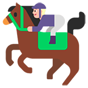 🏇🏼 Emoji Carrera De Caballos: Tono De Piel Claro Medio en Microsoft Windows 11 22H2.