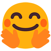 🤗 Emoji Cara Con Manos Abrazando en Microsoft Windows 11 22H2.