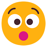 😯 Emoji verdutztes Gesicht Microsoft Windows 11 22H2.