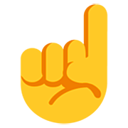☝️ Emoji nach oben weisender Zeigefinger von vorne Microsoft Windows 11 22H2.