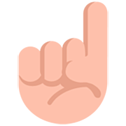 ☝🏼 Emoji Dedo índice Hacia Arriba: Tono De Piel Claro Medio en Microsoft Windows 11 22H2.