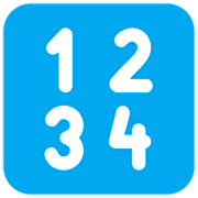 Emoji 🔢 Pulsante Con Numeri su Microsoft Windows 11 22H2.