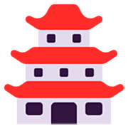 Émoji 🏯 Château Japonais sur Microsoft Windows 11 22H2.