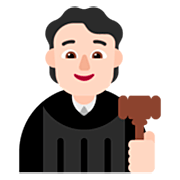 🧑🏻‍⚖️ Emoji Juez: Tono De Piel Claro en Microsoft Windows 11 22H2.
