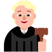 🧑🏼‍⚖️ Emoji Juiz No Tribunal: Pele Morena Clara na Microsoft Windows 11 22H2.