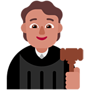 🧑🏽‍⚖️ Emoji Juiz No Tribunal: Pele Morena na Microsoft Windows 11 22H2.