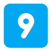 Emoji 9️⃣ Tasto: 9 su Microsoft Windows 11 22H2.