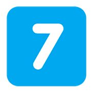 Emoji 7️⃣ Tasto: 7 su Microsoft Windows 11 22H2.