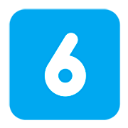 Emoji 6️⃣ Tasto: 6 su Microsoft Windows 11 22H2.