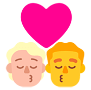 🧑🏼‍❤️‍💋‍👨 Emoji sich küssendes Paar: Person, Mannn, mittelhelle Hautfarbe, Kein Hautton Microsoft Windows 11 22H2.