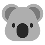 🐨 Emoji Koala en Microsoft Windows 11 22H2.