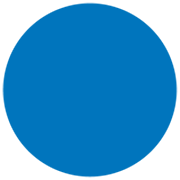 🔵 Emoji Círculo Azul Grande en Microsoft Windows 11 22H2.