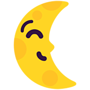 🌜 Emoji Mondsichel mit Gesicht rechts Microsoft Windows 11 22H2.