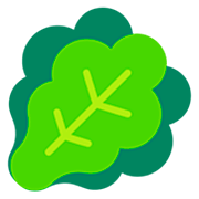 🥬 Emoji Verdura De Hoja Verde en Microsoft Windows 11 22H2.