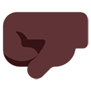 Emoji 🤛🏿 Pugno A Sinistra: Carnagione Scura su Microsoft Windows 11 22H2.